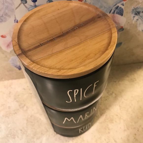 Rae Dunn Black Stacking Seasoning Jars - Picture 4 of 7